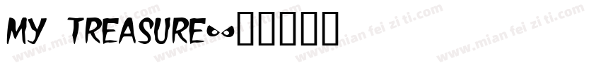 my treasure字体转换